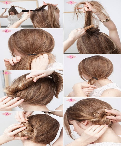 New Best Quick and Simple Hair Style pics Tutorial Part 2 ~ Pak Fashion