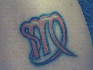 Zodiac Symbol Virgo Sign Tattoo Design