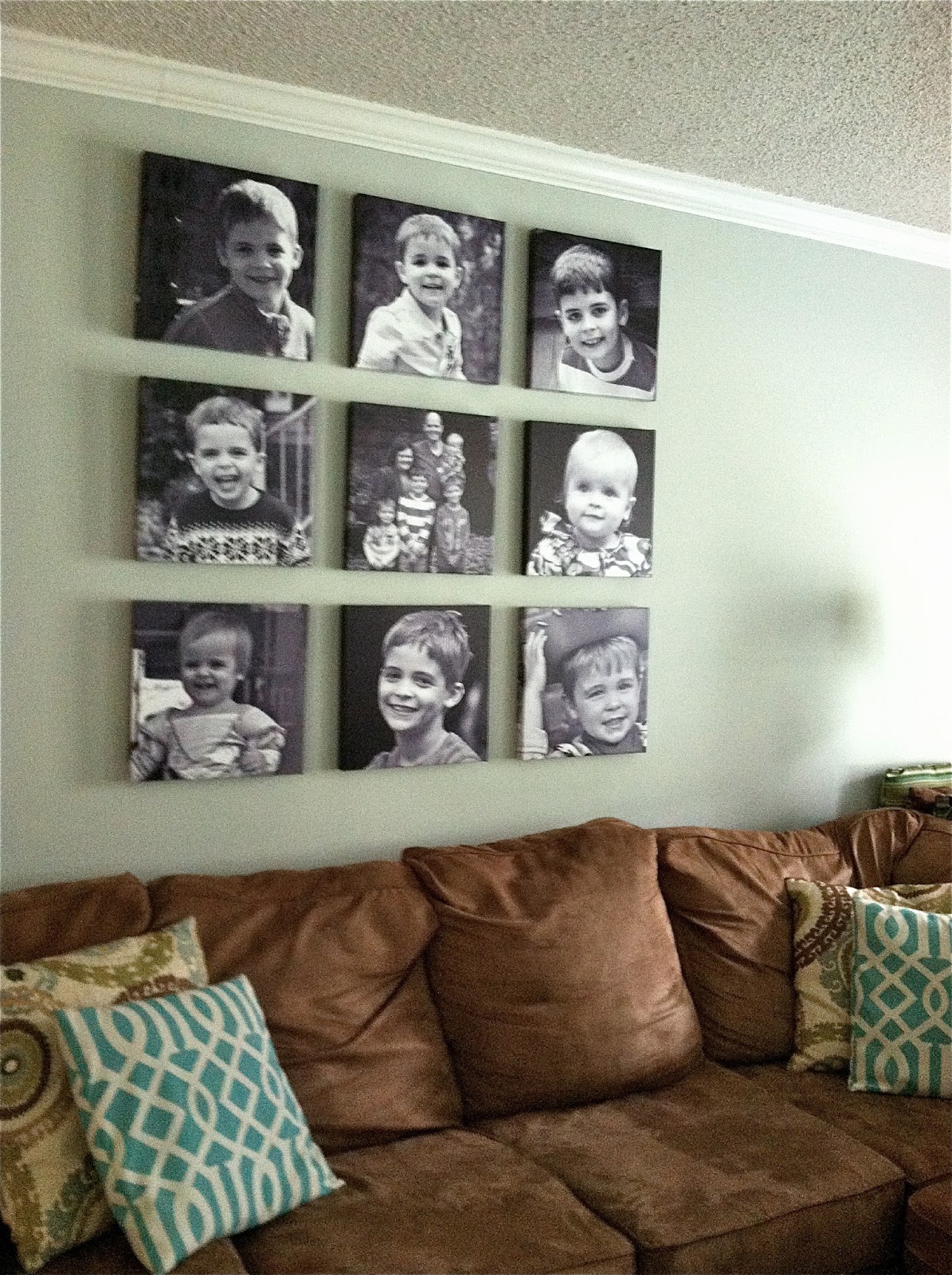 grass stains Canvas gallery wall