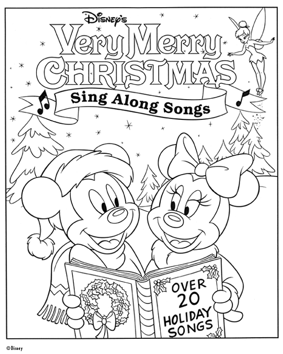 Christmas Disney Coloring Pages Christmas Disney Coloring Pages