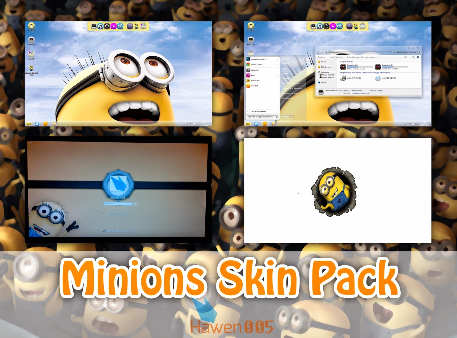 minions theme for windows 7 minions theme for windows 7