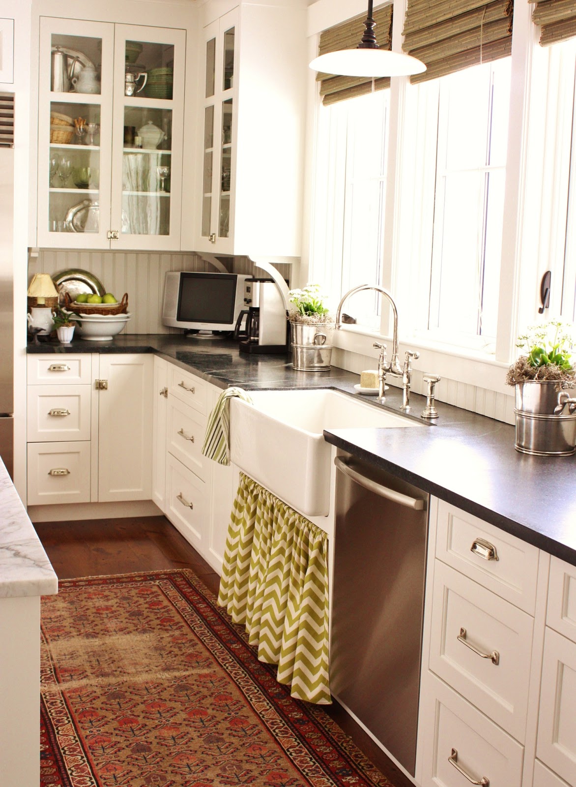 for the love of a house: a new kitchen skirt for spring