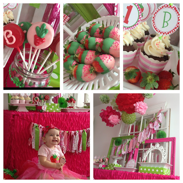 NatalieKMudd: Strawberry Theme Birthday Party