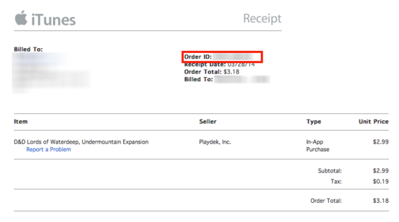 apple mail receipt apple mail receipt