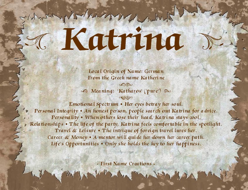 Katrina . . . Tell Me Your Name . . . Pinterest Name Meanings