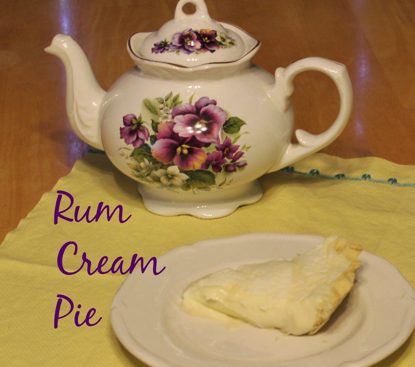 Easy as Pie in Kansas Rum Cream Pie Week 24