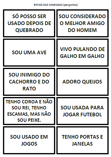 charada dos nomes