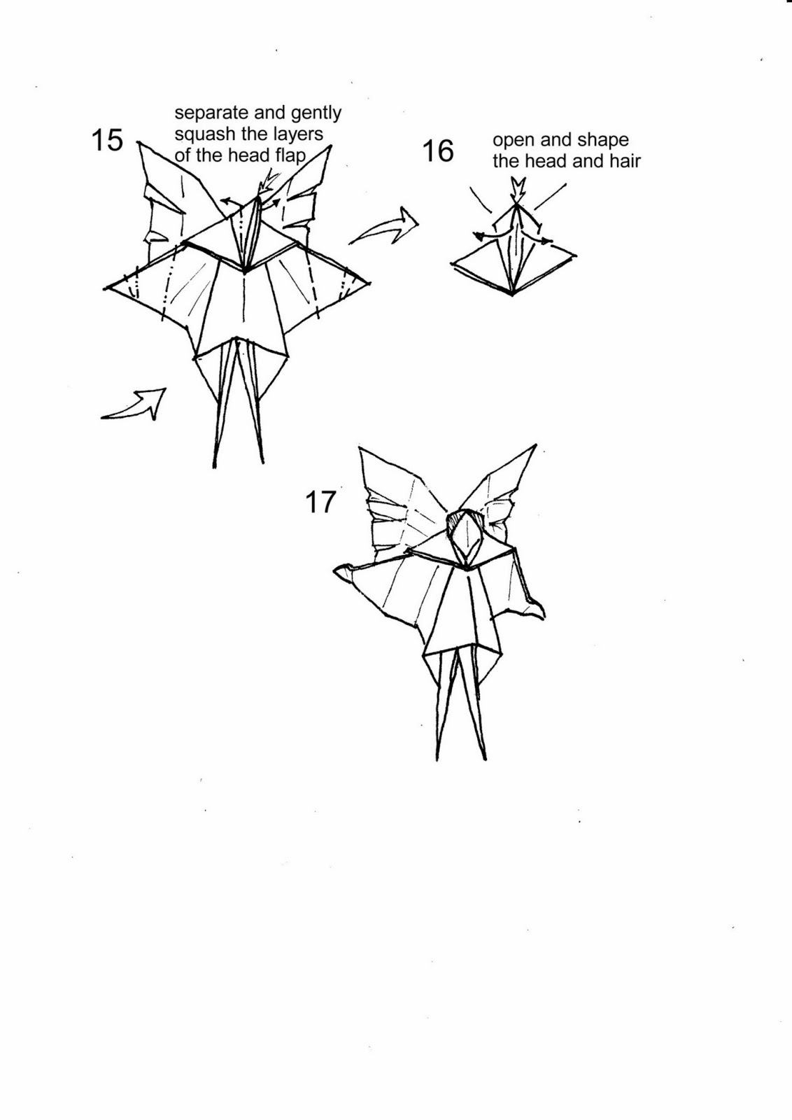 Christmas Tree Fairy Origami Paper Origami Guide