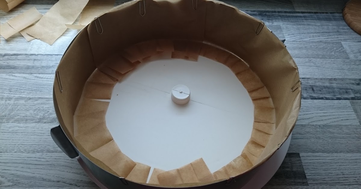 Backen mit einem runden Backrahmen