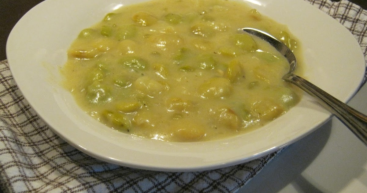 Let the Feasty Begin Fresh Lima Bean Soup