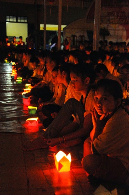 chùa hoa khai,khóa tu mùa hè,đăk nông,thắp nến,tri ân