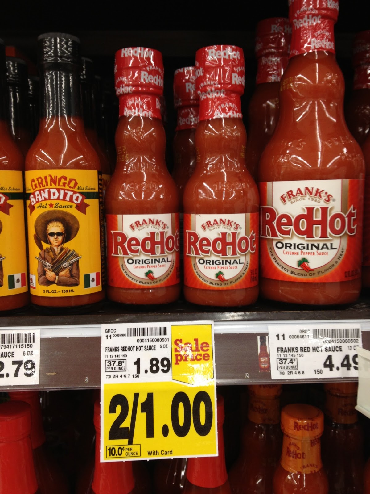 Daddy aves The Bank FREE Franks Hot Sauce at Ralphs