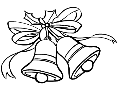 Christmas Jingle Bells Coloring Page