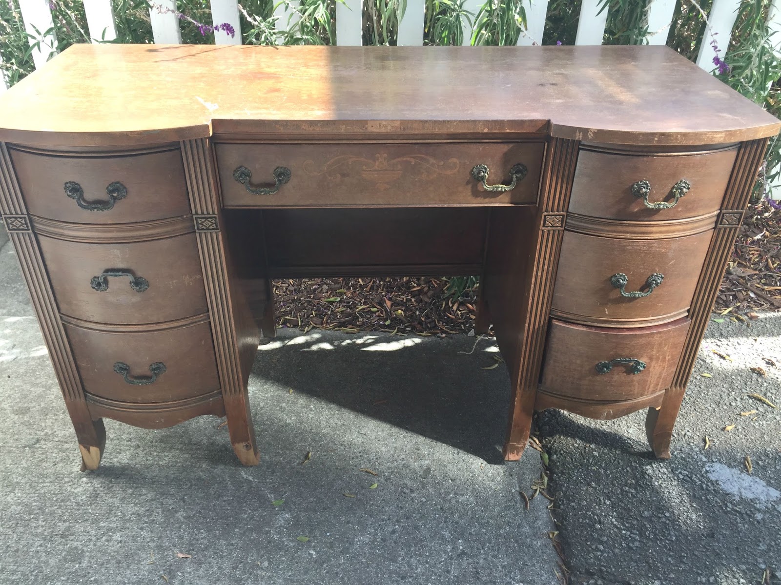 D.D.'s Cottage and Design Aqua Blue Vanity/Desk