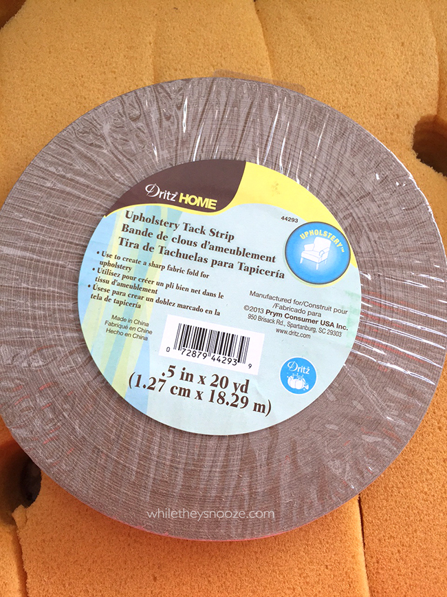 While They Snooze How to Reupholster a Tufted Couch