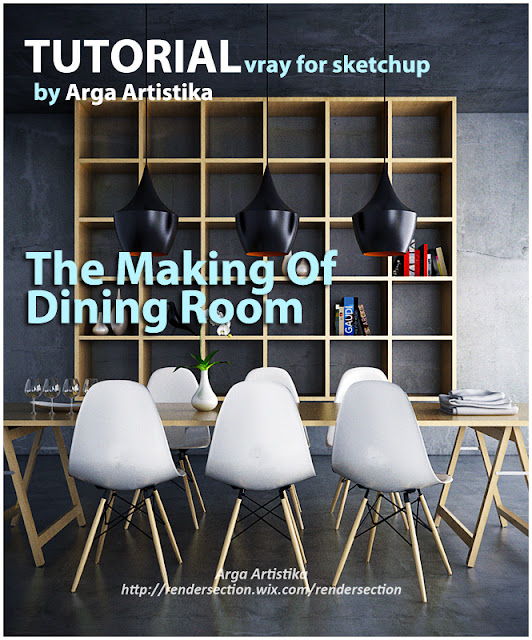tutorial vray for sketchup making dining room and visopt 