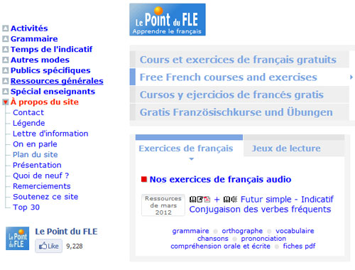 Cool Website Best Web Apps Free Software And Open Source Le Point Du Fle เวบไซต เร ยนภาษาฝร งเศส และ แบบฝ กห ดภาษาฝร งเศส ออนไลน