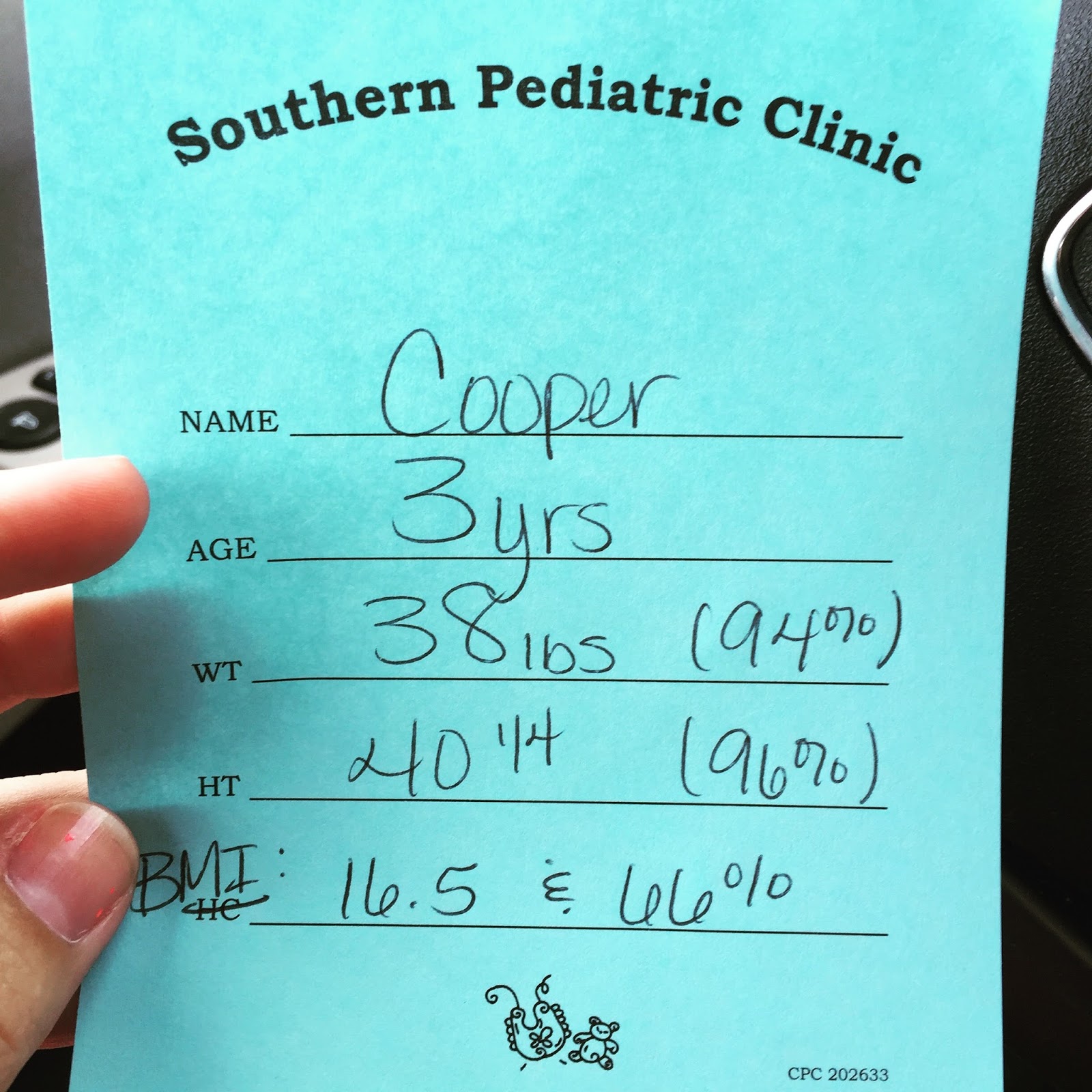 The Robyn's Nest Cooper's 3 Year Old WellBaby CheckUp