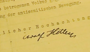 A. Hitler's letter of 1919 postulating destruction of Jews