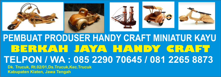 Pembuatan Produser Handycraft Miniatur Kayu Murah 