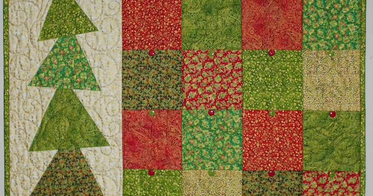 Spring Water Designs My Little Quilted Christmas Card Holder on Fabri