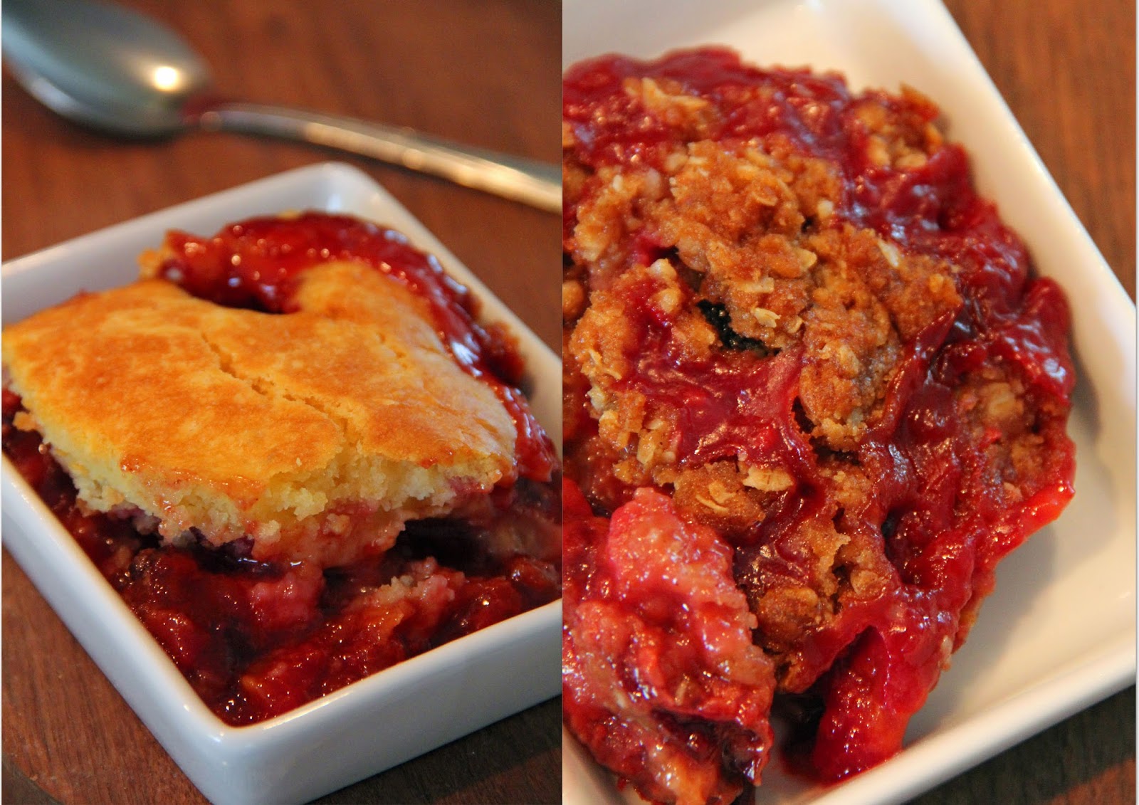 Jo and Sue Plum Cobbler and Plum Crisp