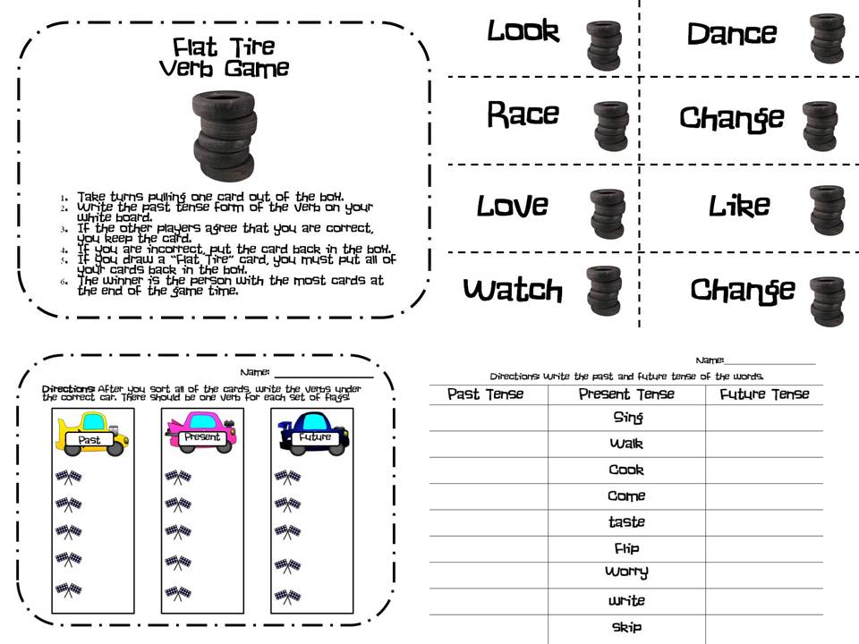 Diary of a Not So Wimpy Teacher Racing with our Verbs!
