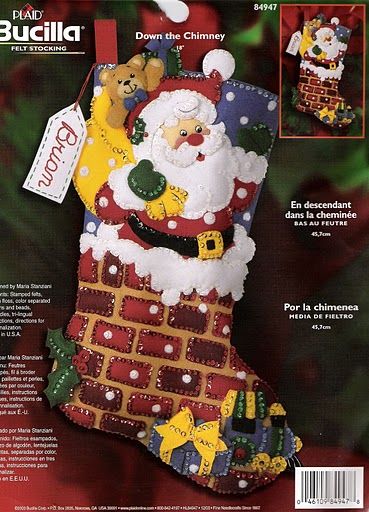 Como hacer Manualidades para Navidad: Patron para Bota de Navidad Santa