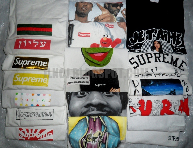 supreme t shirt collection