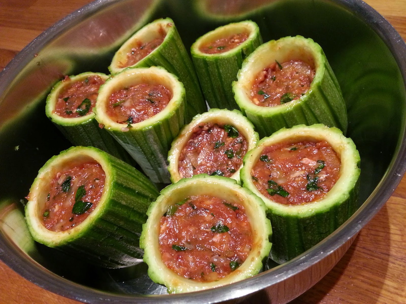 Tuba i Köket ) Zucchini Dolma / Kabak Dolmasi