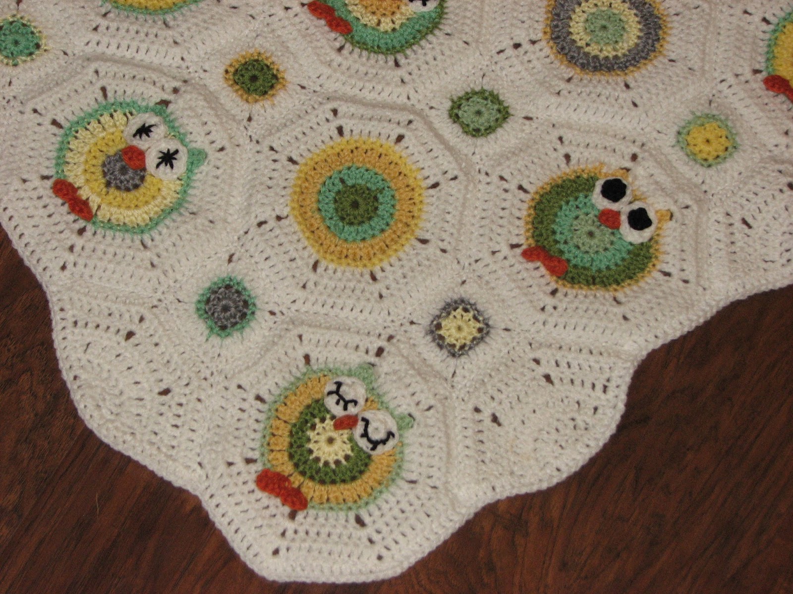 Creative Crochet by Becky Crochet Baby Owl Octagon Granny Afghan Pattern