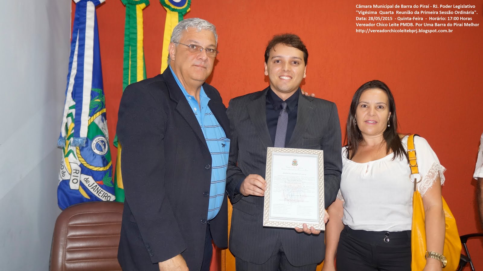 "Realização da 24ª Reunião da 1ª Sessão Ordinária da Câmara Municipal de Barra do Piraí - RJ".