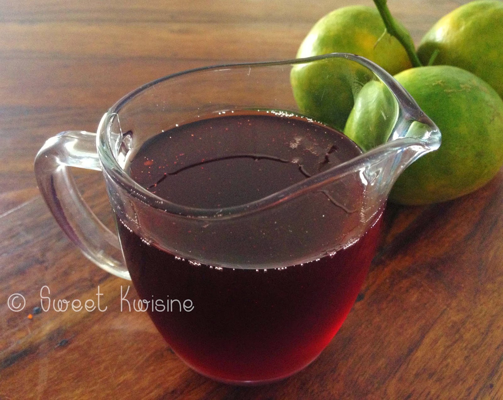 Le sirop de groseilles pays... ou d'hibicus