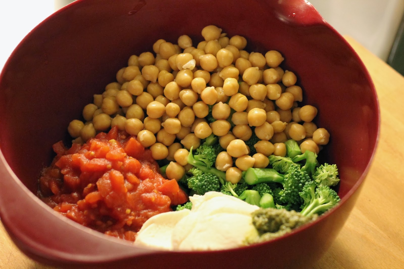 Junaluska Julep Broccoli and Garbanzo Pasta Bake
