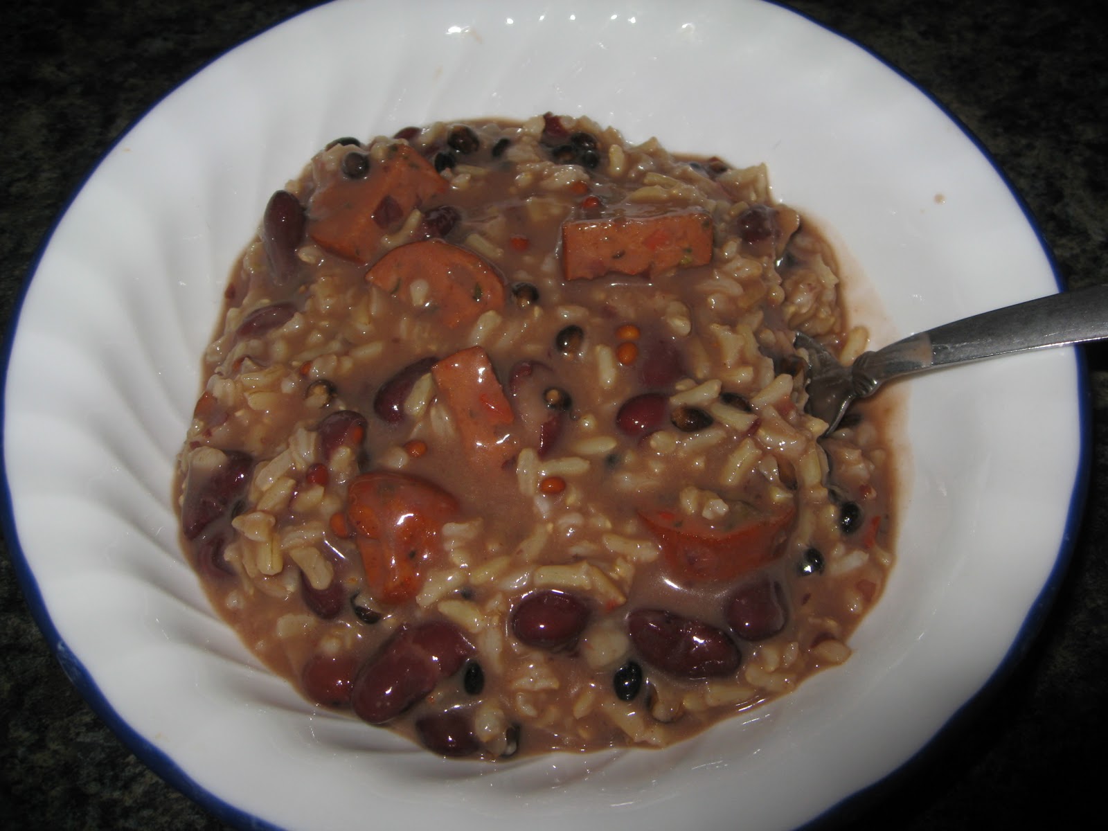 Don't to Add the Love Sausage and Brown Rice