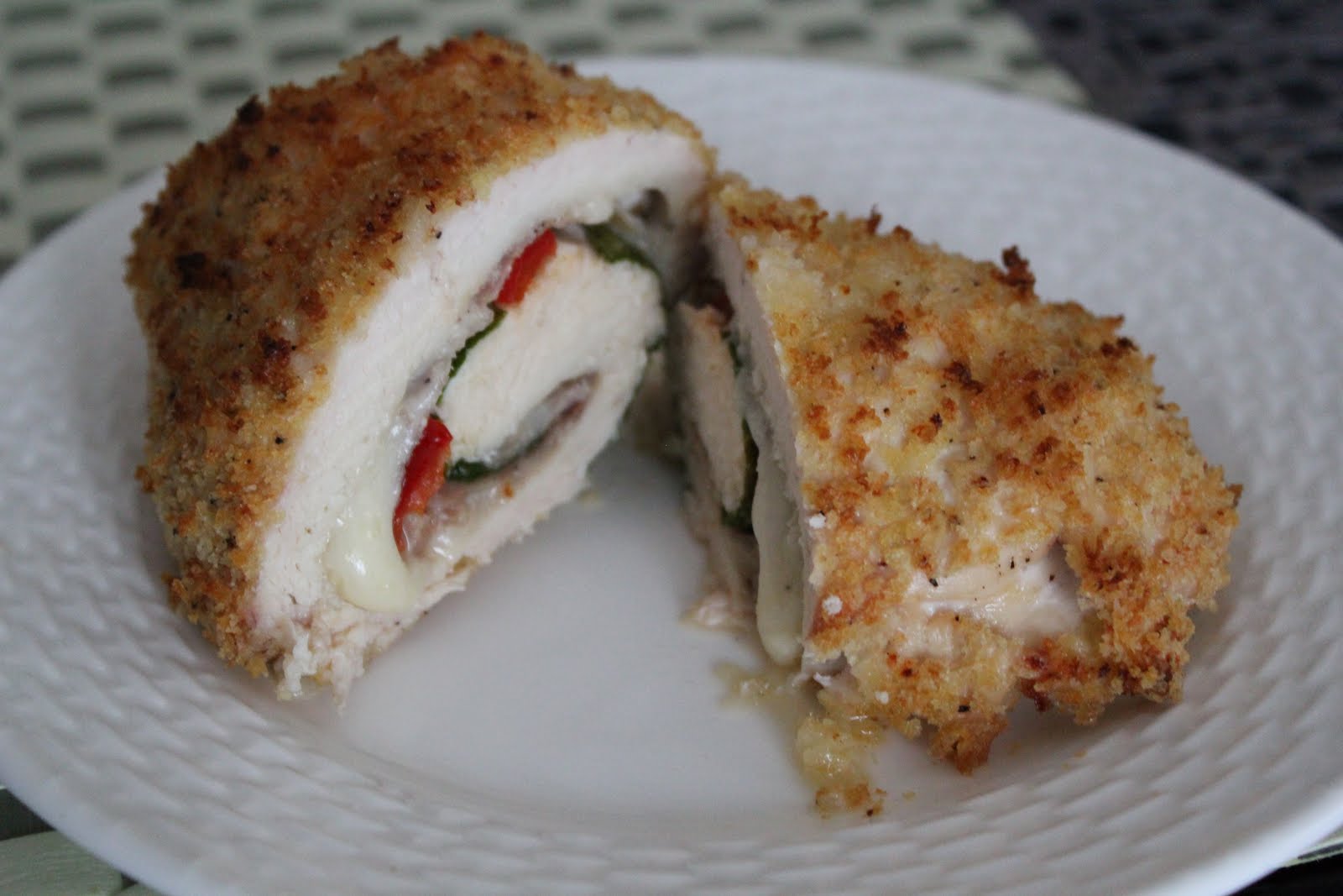 Imperfect Polish Roasted Chicken with Prosciutto, Provolone, & Spinach