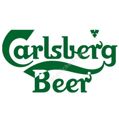 acestickers com カールスバーグ carlsberg logo 004 stickers 15 x 8 1 cm