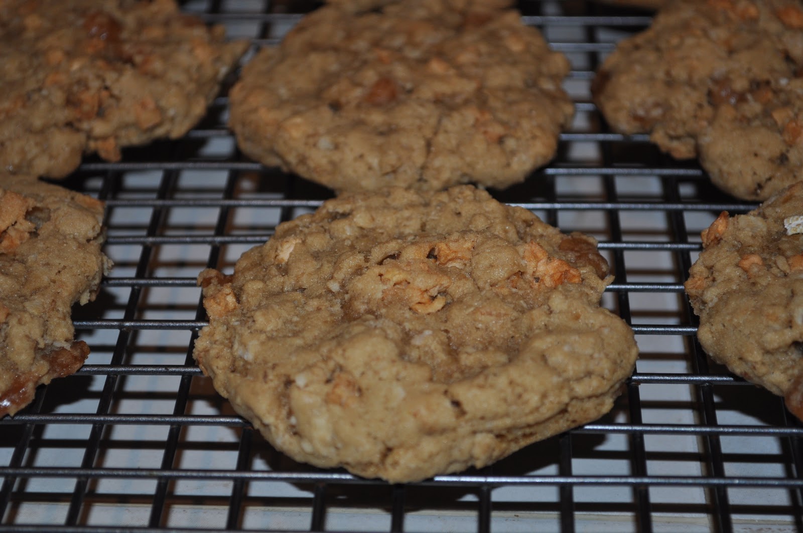 where the magic happens Oatmeal Cookies with Caramel Bits and Spiced