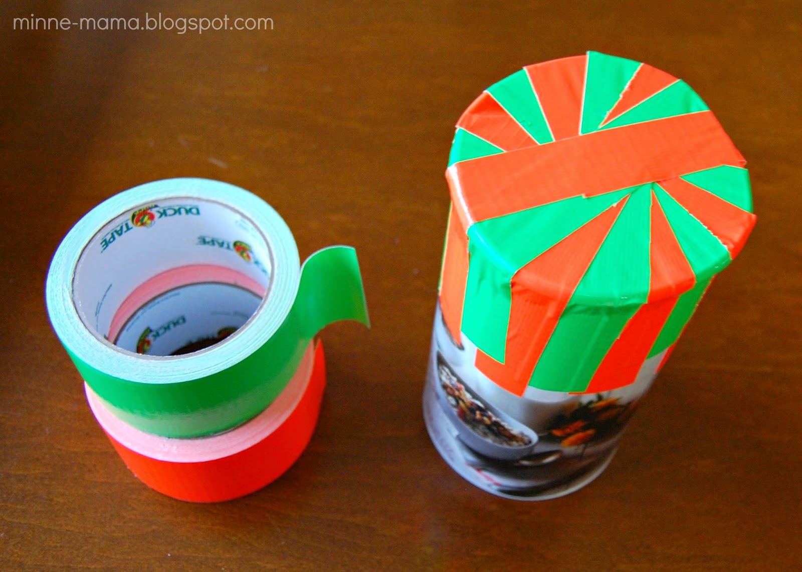 MinneMama Homemade Duct Tape Drum