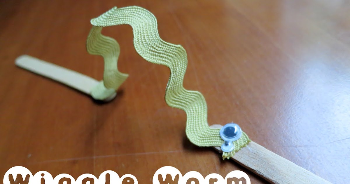 Tutorial Wiggle Worm Stick Puppets library makers
