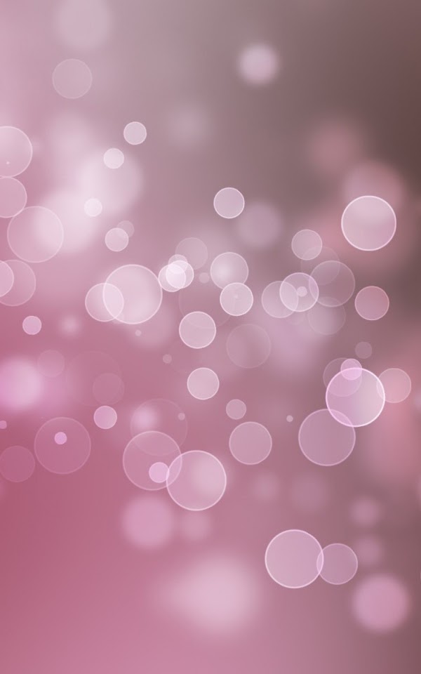 Pink Bokeh Circles Android Wallpaper