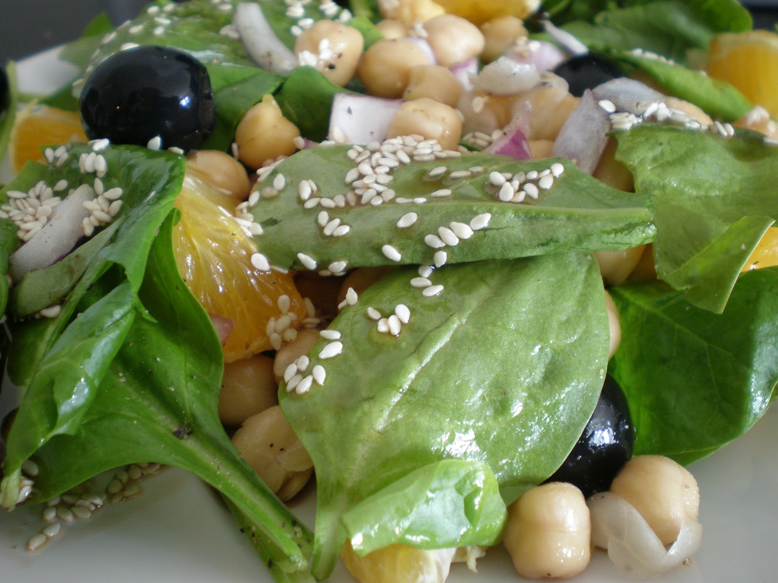 Spinach Salad with Sesame Seed Dressing Melinda Cooks Cruciferous Vegetable Night