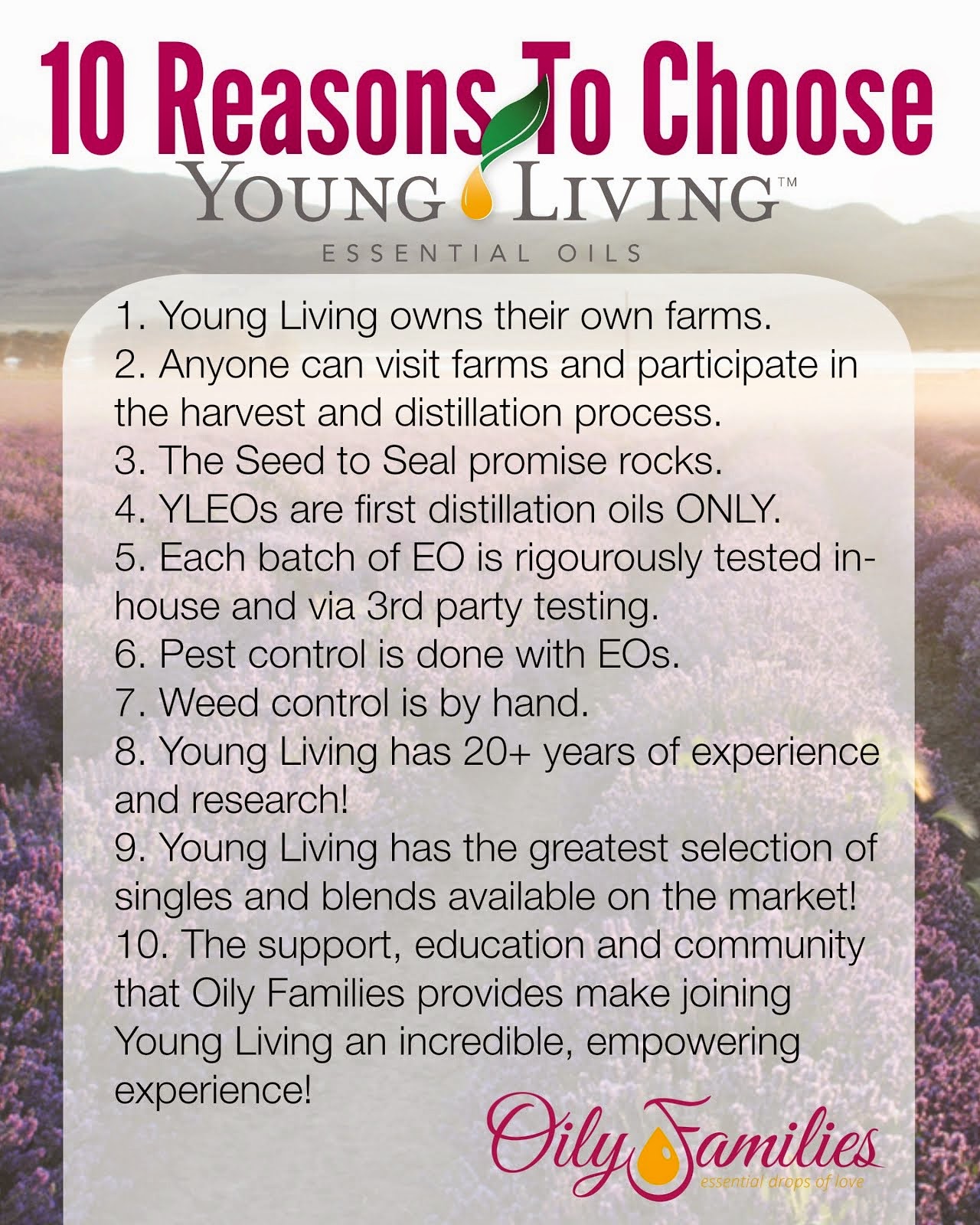 10 Reasons to Choose Young Living