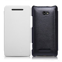 Nillkin Thin Leather Cover Case for HTC Windows Phone 8X + LCD Film - Black Nillkin Thin Leather Cover Case for HTC Windows Phone 8X + LCD Film - Black
