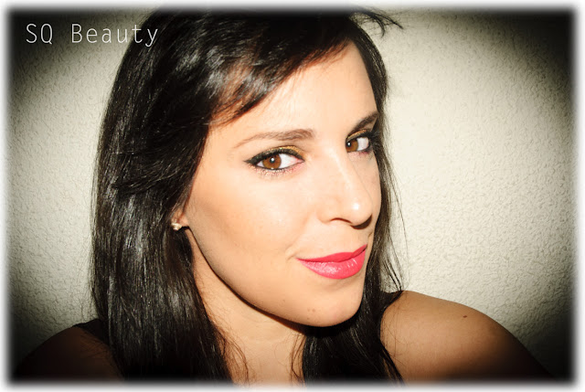 Maquillaje eyeliner y contrastre, dorado, rosa, Eyeliner and contrast makeup, gold, pink, Silvia Quirós