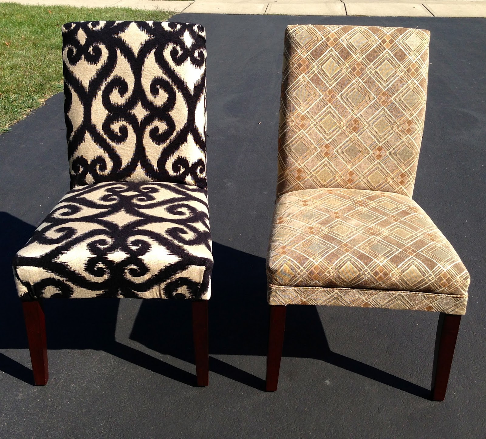 expressive style Frugal Friday DIY Reupholstered Chairs