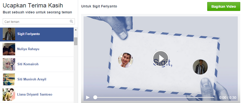 Cara Mudah Membuat Video Ucapan Terimakasih Di Facebook Cara Mudah Membuat Video Ucapan Terimakasih Di Facebook