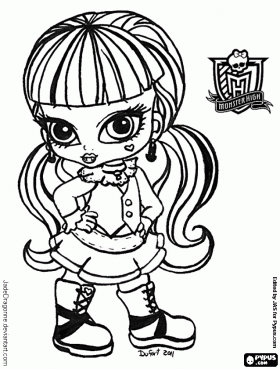 MonsterHigh505: coloriage monster high