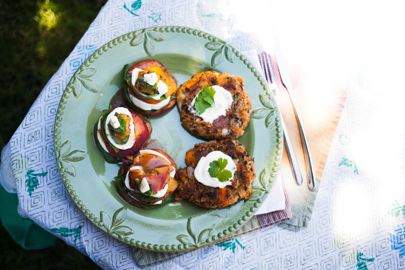 The TwentySomething's Table Black Bean, Sweet Potato, Quinoa {Burger