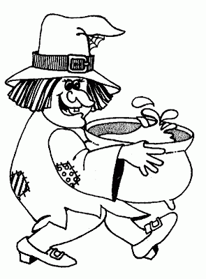Halloween Witch Coloring Pages